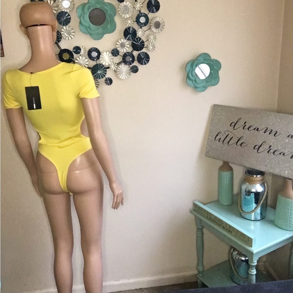 Yellow body suite